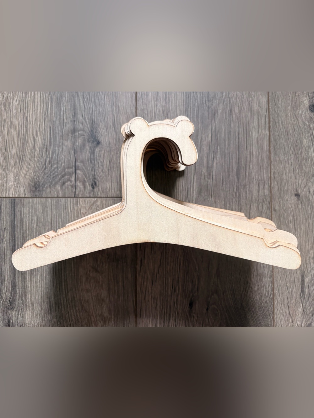 Teddy bear kid clothes hangers